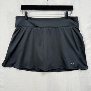 C9 by Champion Skort Women L Black Activewear Skirt Mesh Inserts
